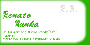 renato munka business card